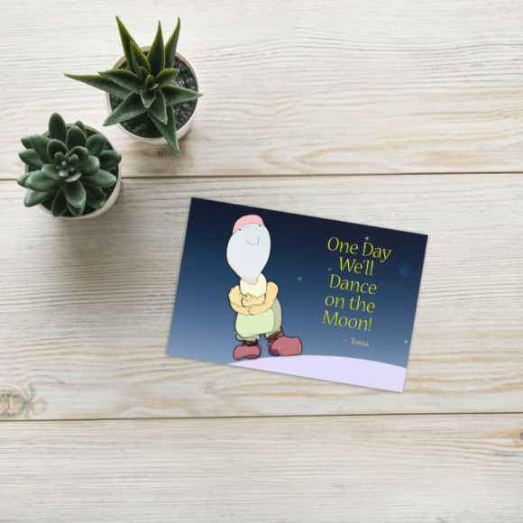 Example of a SquigVerse 4" x 6" All Occasion Card