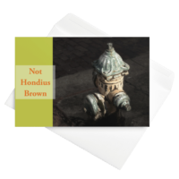 Occasion Card 4x6 — Not Hondius Brown