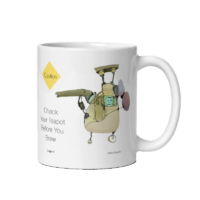 11oz Mug — Teapot - Caution